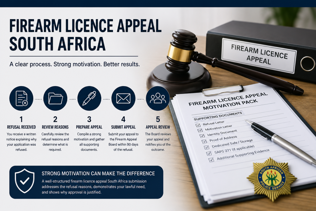 Firearm licence appeal South Africa process